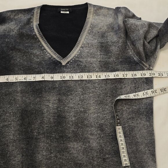 AVANT TOI CASHMERE BLEACHED VNECK SWEATER small (missing) - Picture 5 of 9